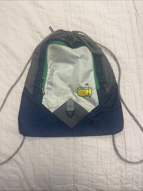 Masters Navy, Gray and Green Drawstring Backpack